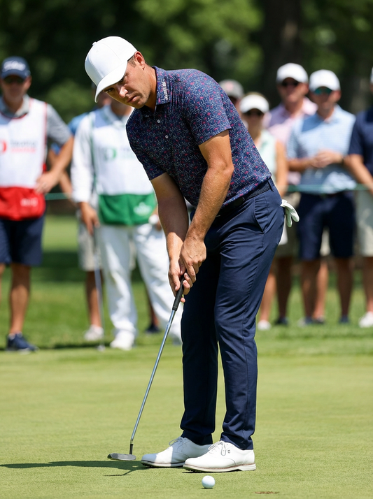 Red Palm Trees Golf Shirt